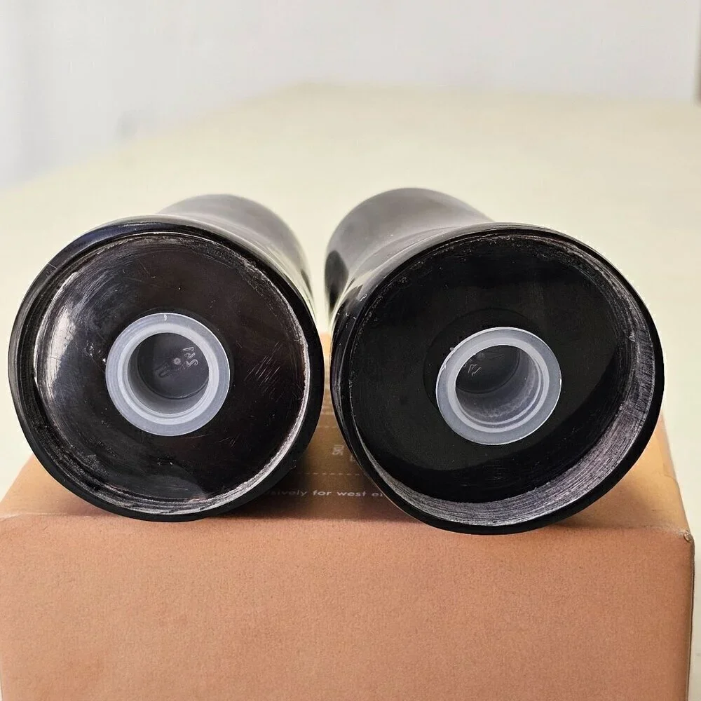 West Elm Buffalo Horn Salt & Pepper Shakers Handmade Natural Horn NIB